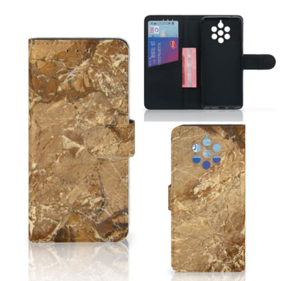 Nokia 9 PureView Bookcase Marmer Creme Nokia 9 PureView Bookcase Marmer Creme