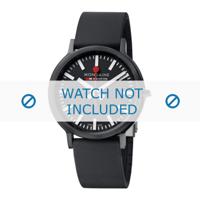 Horlogeband Mondaine A512.30358.64SPB / 30358 Rubber Zwart 20mm - thumbnail
