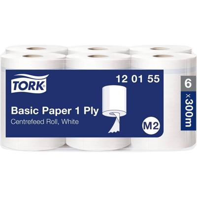 Poetspapier Tork M2 Basic Universal 1-laags 300m wit 120155