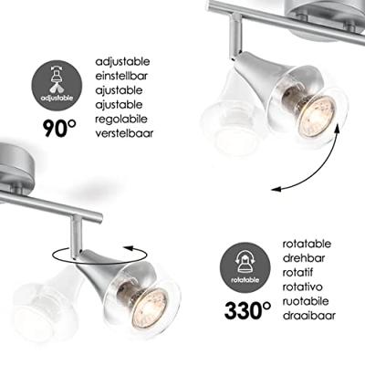Light depot - LED opbouwspot Vaya 2L - 26 cm - mat staal - Outlet Light depot - LED opbouwspot Vaya 2L - 26 cm - mat staal - Outlet