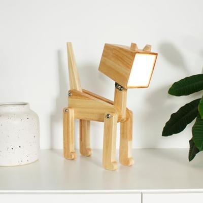 Wooden Cat Table Lamp "Nala" Wooden Cat Table Lamp "Nala"