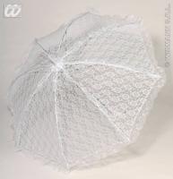 Kanten Paraplu wit - thumbnail