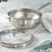BergHOFF Wokpan met deksel 28cm Wokpan Grijs - thumbnail