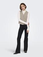 Only Onliris-hattie Waistcoat Tlr Noos Gilets Dark Grey Melange - thumbnail