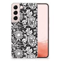 Samsung Galaxy S22 | TPU Case | Black Flowers - thumbnail