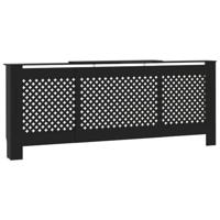VidaXL Radiatorombouw 205 cm mdf zwart - thumbnail