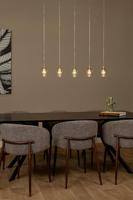 Lucide BERLIANE - Hanglamp - LED Dimb. - 5x4W 2700K - Met vervangbare LED-module - Transparant | Essential - thumbnail