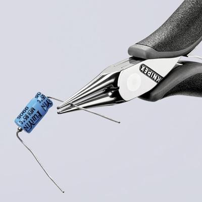 Elektronicagrijptang totale lengte 115 mm ESD platte brede bek spiegelgepol. mod