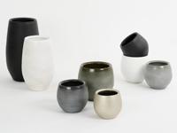 Mica Decorations Douro Bloempot - H18 x Ø20 cm - Mat - Wit - thumbnail