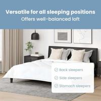 VidaXL Hoofdkussen met kussen 2 pcs wit 61 x 41 x 20 cm polyester - thumbnail