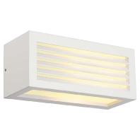 SLV BOX-L 232491 Buitenlamp (wand) E27 Wit - thumbnail