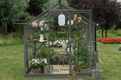 Royal Well | Mary I Full Options Tuinkas | Veiligheidsglas 3 mm | Groengrijs