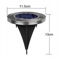 Maclean IP44 tuinschijnwerper op zonne-energie, 12 LED SMD, 4000K, Ni-MH 600 mAh, 0,7W, MCE318 - thumbnail