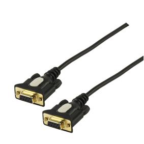 Nullmodemkabel (DB9F - DB9F) High Quality 1,8m Nullmodemkabel (DB9F - DB9F) High Quality 1,8m