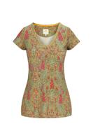 Pip Studio Pip Studio Toy Short Sleeve Top Primavera Green L - thumbnail