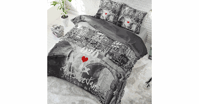 RoyalTextile - Amsterdam 020 Dekbedovertrek - 100% katoen - Antraciet - 200 x 220