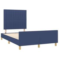 Bedframe zonder matras 120x190 cm stof blauw - thumbnail