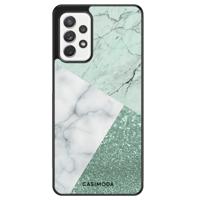 Samsung Galaxy A52 hoesje - Minty marmer collage - thumbnail