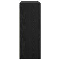 Wandkast Zwart Eiken 69,5 x 34 x 90 cm Bewerkt hout - thumbnail