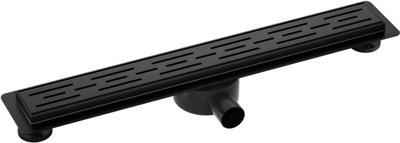 Saqu Twist Drain complete douchegoot inclusief rooster 90cm zwart