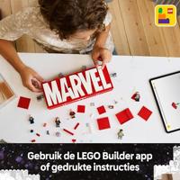 LEGO Marvel Super Heroes 76313 MARVEL logo en minifiguren - thumbnail