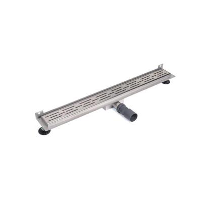 Douchegoot Brauer RVS Geborsteld Muur Montage 80x7 cm Inclusief Standaard Rooster Brauer Douchegoot Brauer RVS Geborsteld Muur Montage 80x7 cm Inclusief Standaard Rooster Brauer