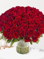 100 rode rozen - XL rozen - EverRed - thumbnail