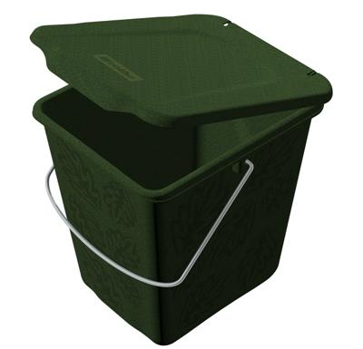 Rotho groenafvalemmer 7l donkergroen