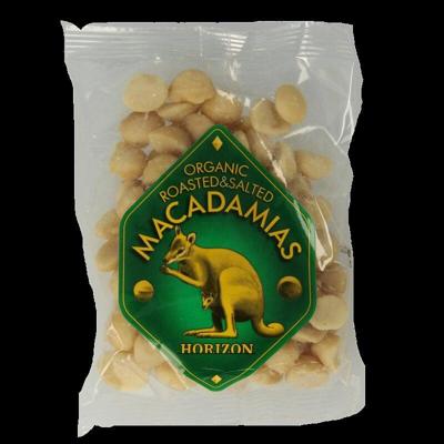 Horizon Macadamianoten gezout bio 100 Gram Horizon Macadamianoten gezout bio 100 Gram