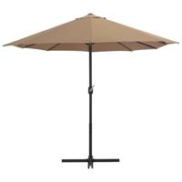 Parasol met aluminium paal 460x270 cm taupe - thumbnail