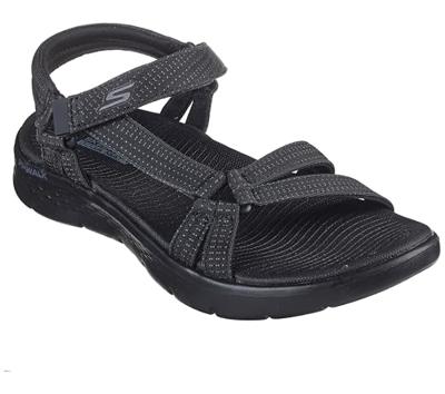 Skechers Sandalen Go Walk Flex Sandal Sublime 141451/BBK Zwart-41 maat 41 - thumbnail
