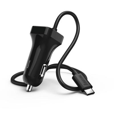 Hama Auto-oplader USB Type-C 2,4 A Zwart Hama Auto-oplader USB Type-C 2,4 A Zwart