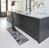 Keukenloper Patchwork - grijs - 50x150 cm - thumbnail