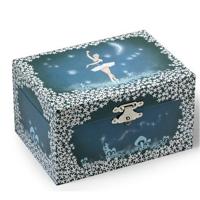 Simply For Kids juwelen-muziekdoosje ballerina witte jurk blauw/wit - thumbnail