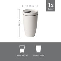 VILLEROY & BOCH - Coffee to Go - Beker 0,35l wit - thumbnail
