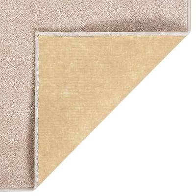 VidaXL Vloerkleed kortpolig 80x150 cm donkerbeige