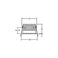 Brumberg 12116073 12116073 LED-inbouwlamp LED 12 W Wit - thumbnail