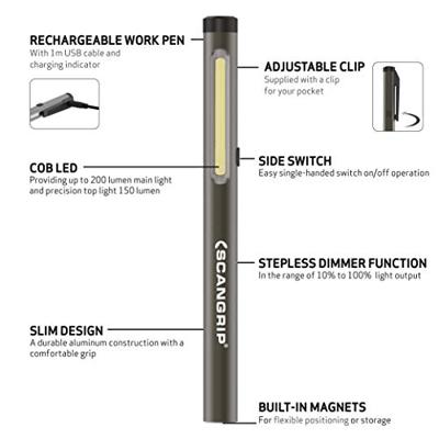 SCANGRIP penlamp "work pen 200r led lamp work pen 200r - thumbnail