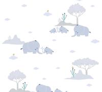 AS Creation Little Love blauw behang | 381281 - thumbnail