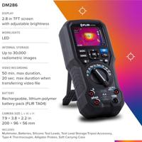 FLIR DM286 Multimeter Geïntegreerde warmtebeeldcamera CAT III 1000 V, CAT IV 600 V Weergave (counts): 6000 - thumbnail