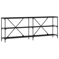 Wandtafel met plank Anders Zwart eiken 180 x 30 x 75 cm - thumbnail