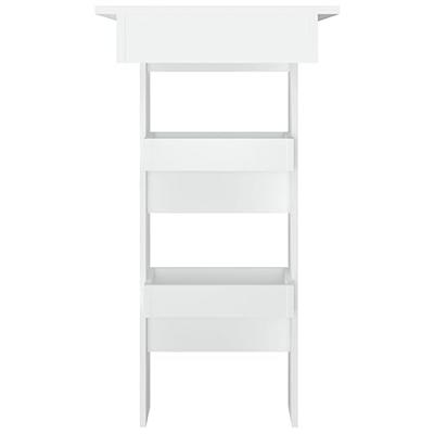 Bartafel wandgemonteerd 102x45x103,5 cm bewerkt hout wit Bartafel wandgemonteerd 102x45x103,5 cm bewerkt hout wit