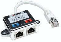 Intellinet 2-poorts Cat5-aansluitverdeler dubbel afgeschermd (voor het splitsen van een RJ45-netwerkkabel) 504195 twee stuks nodig - (één verdeler aan elk uiteinde van de netwerkkabel) - thumbnail