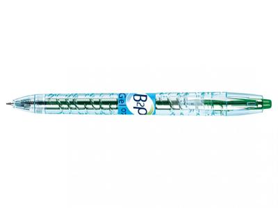 Pilot B2P gelroller, intrekbaar, medium punt, 0,4 mm, groen