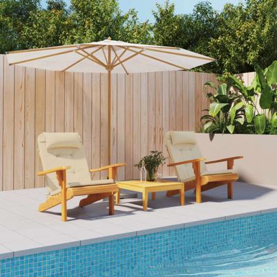 Stoelkussens 2 st Adirondack oxford stof beige Stoelkussens 2 st Adirondack oxford stof beige