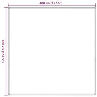 VidaXL Tenttapijt 400x400 cm hdpe zwart - thumbnail