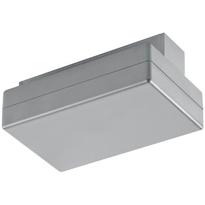 Spanningsrail Voedingsconnector met Fasewisselaar - 2 Fasen - Mat Titaan