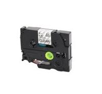 Huismerk Brother TZe-121 Labeltape 9mm Zwart op Transparant - thumbnail