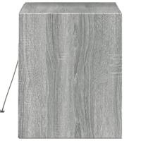 Tv-wandmeubel met LED 80x31x35 cm grijs sonoma eikenkleurig - thumbnail