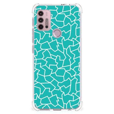 Motorola Moto G30 | G20 | G10 Back Cover Cracks Blue Motorola Moto G30 | G20 | G10 Back Cover Cracks Blue